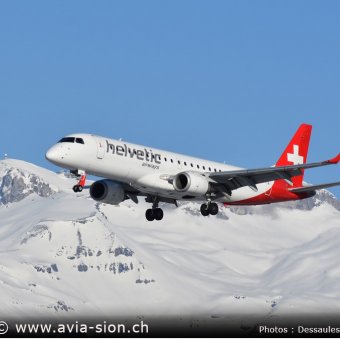 Embraer Helvetic airwais - 158