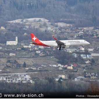 Embraer Helvetic airwais 2019 - 031